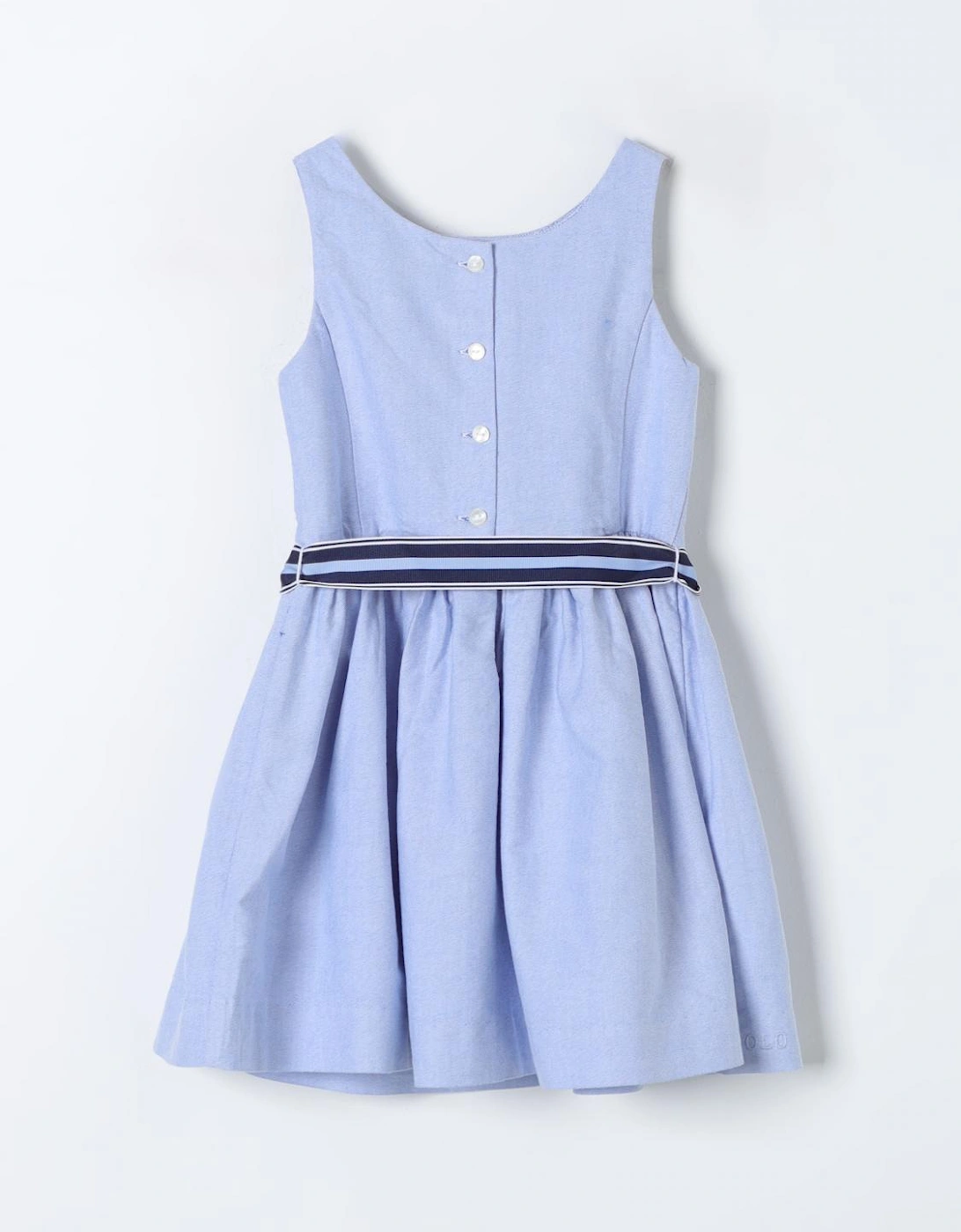 Sleeveless Casual Dress with Ribbon Belt
