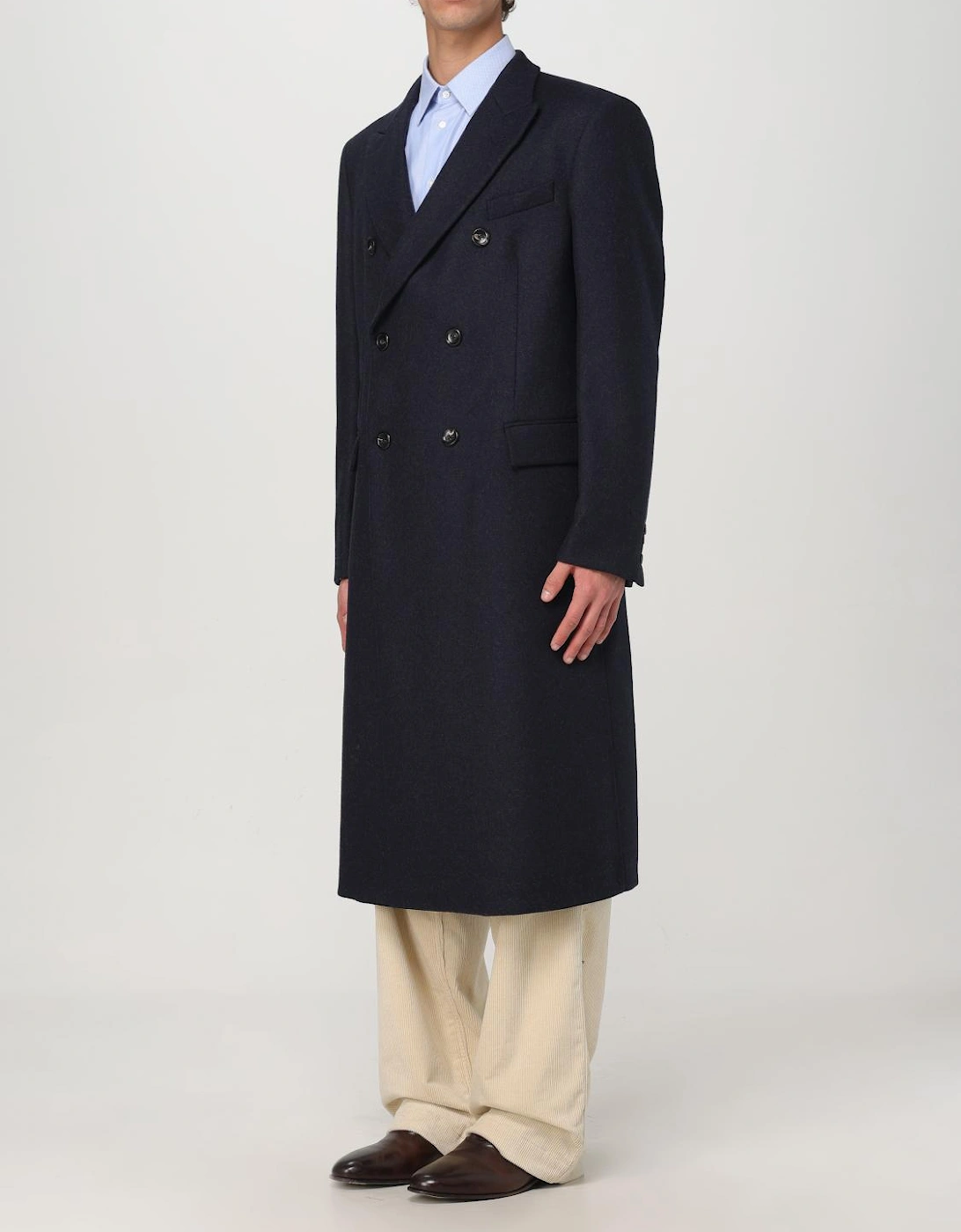 Double Breasted Wool Overcoat