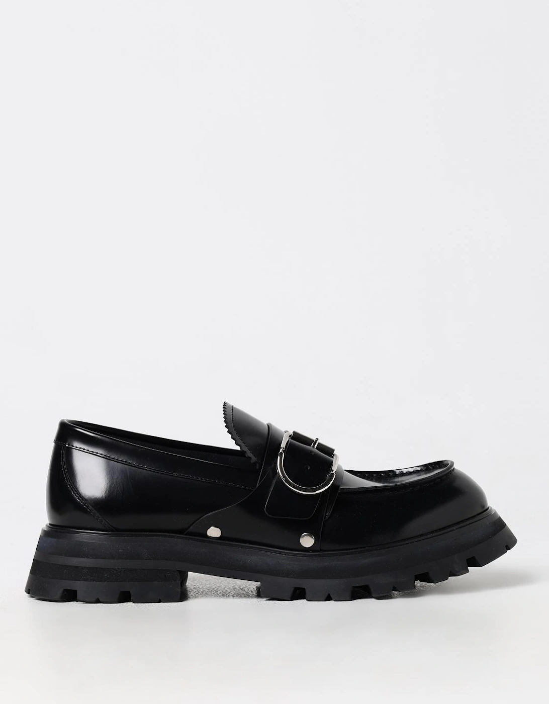 Platform BuckleStrap Leather Loafer, 5 of 4