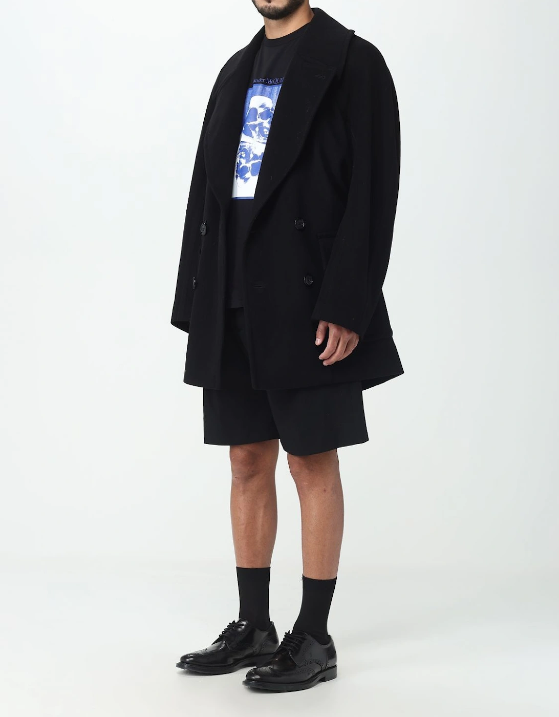 Oversized DoubleBreasted Wool Coat