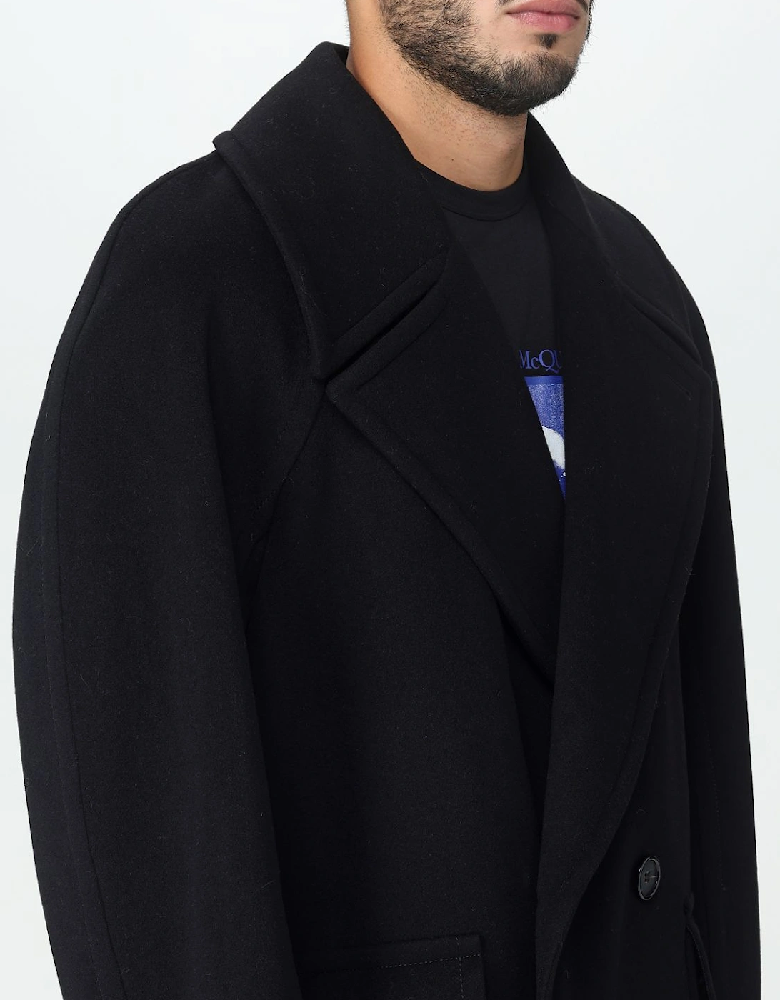 Oversized DoubleBreasted Wool Coat