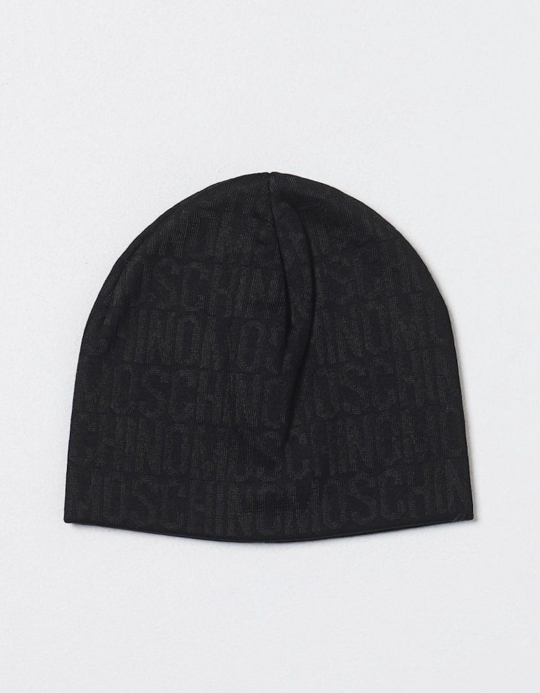 Knit Beanie Hat Subtle Logo