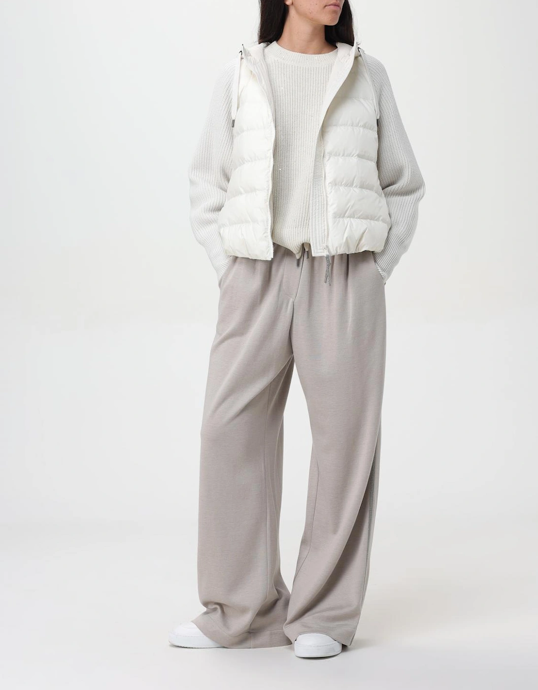 Ribbed Knit Crew Neck Long Sleeve Relaxed Fit Sweater