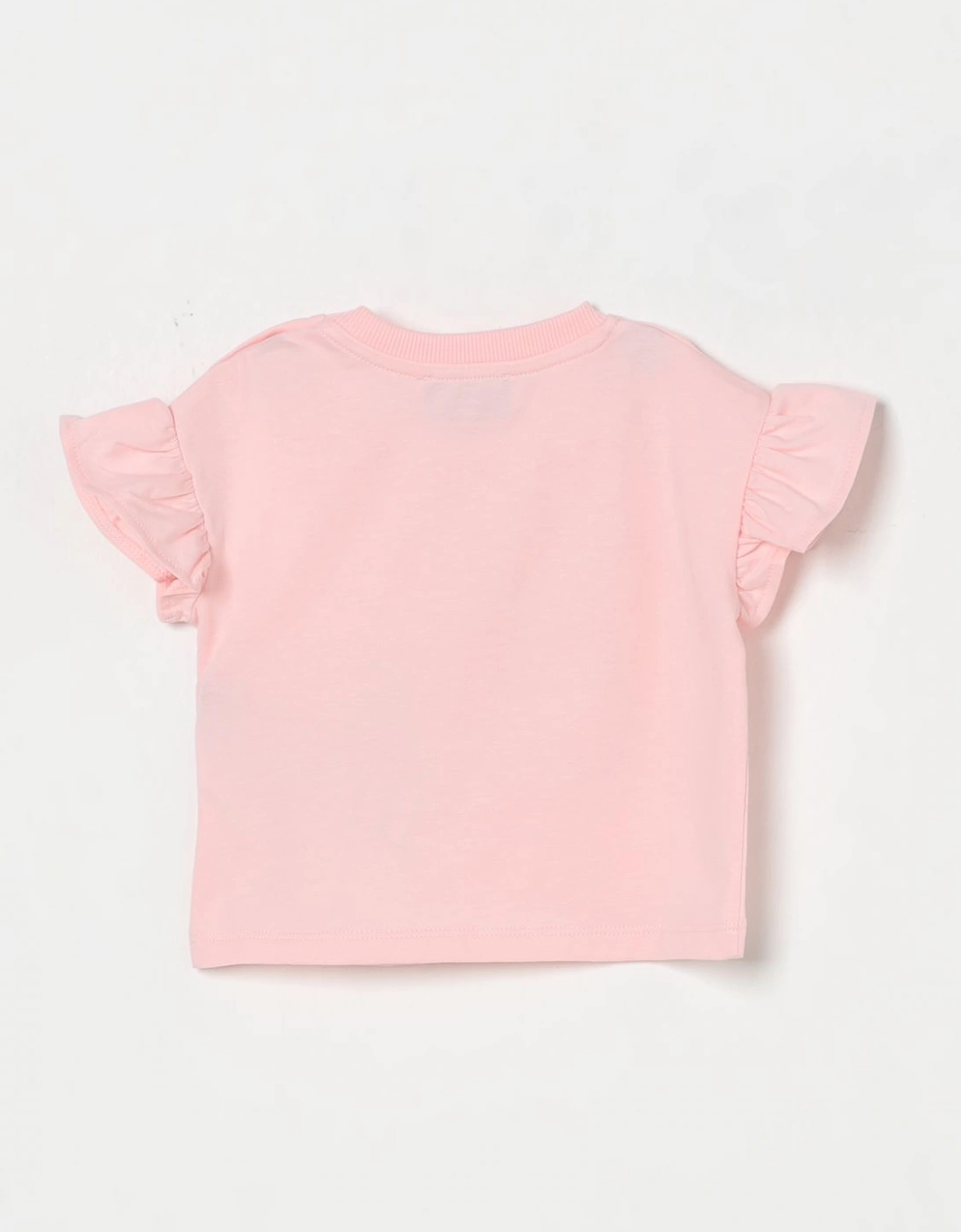 Teddy Bear Graphic Tee Ruffle Sleeves
