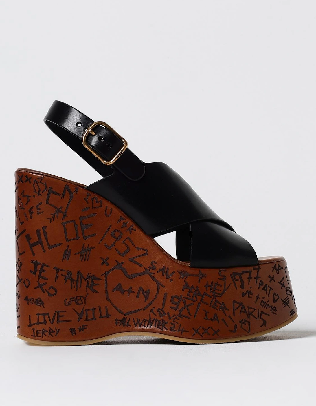 Chlo Graffiti Platform Wedges, 6 of 5