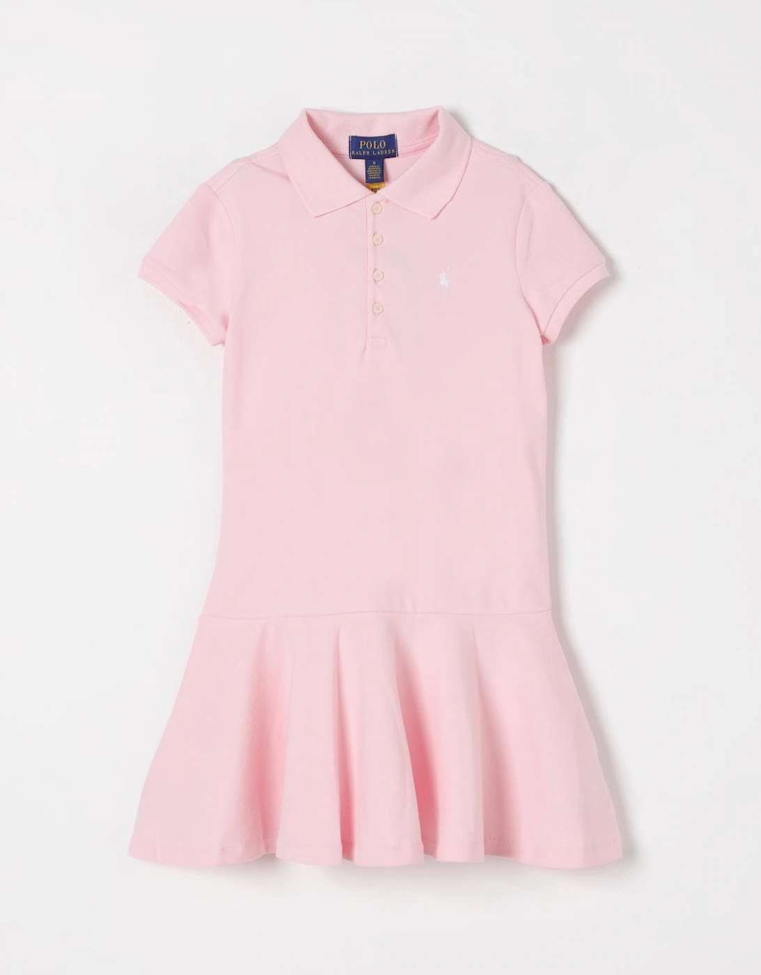 Girls Polo Dress Cotton Flared, 3 of 2