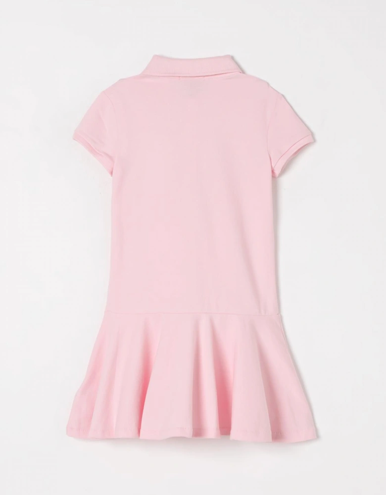 Girls Polo Dress Cotton Flared