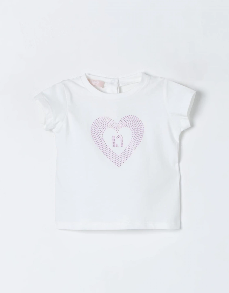 Girls Rhinestone Heart TShirt
