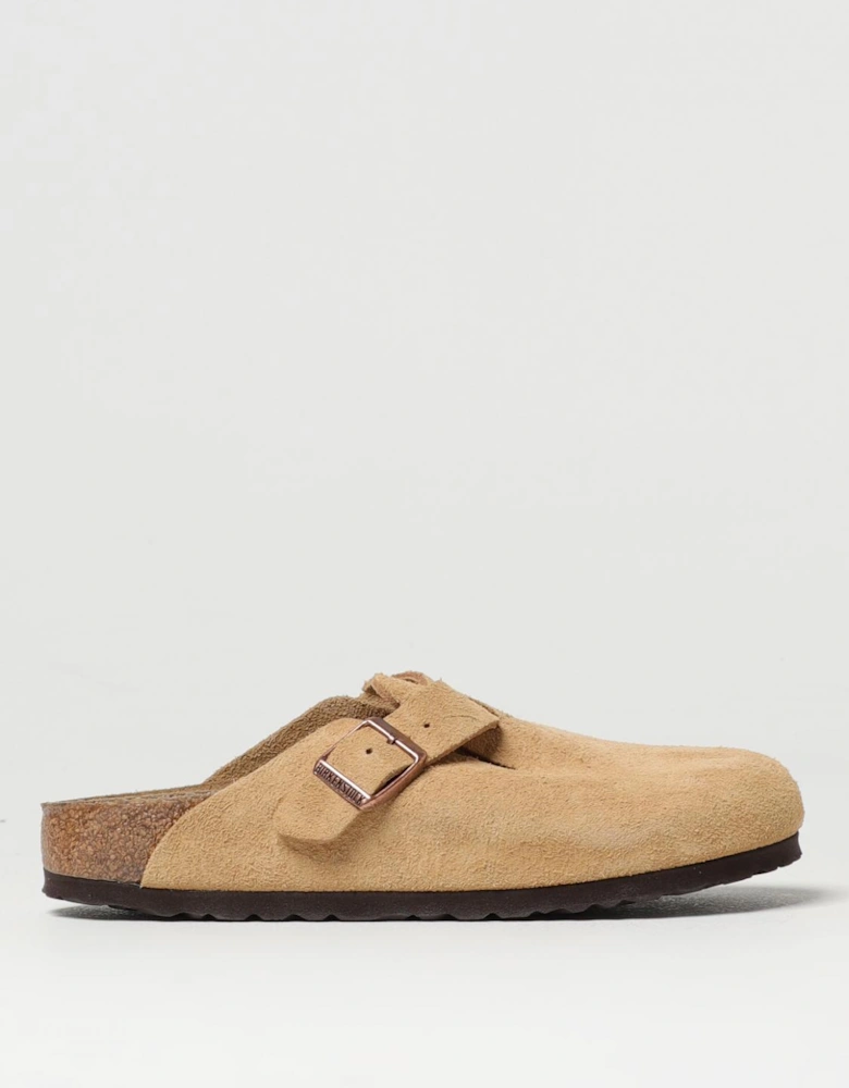 Boston Suede Clog Buckle Closure