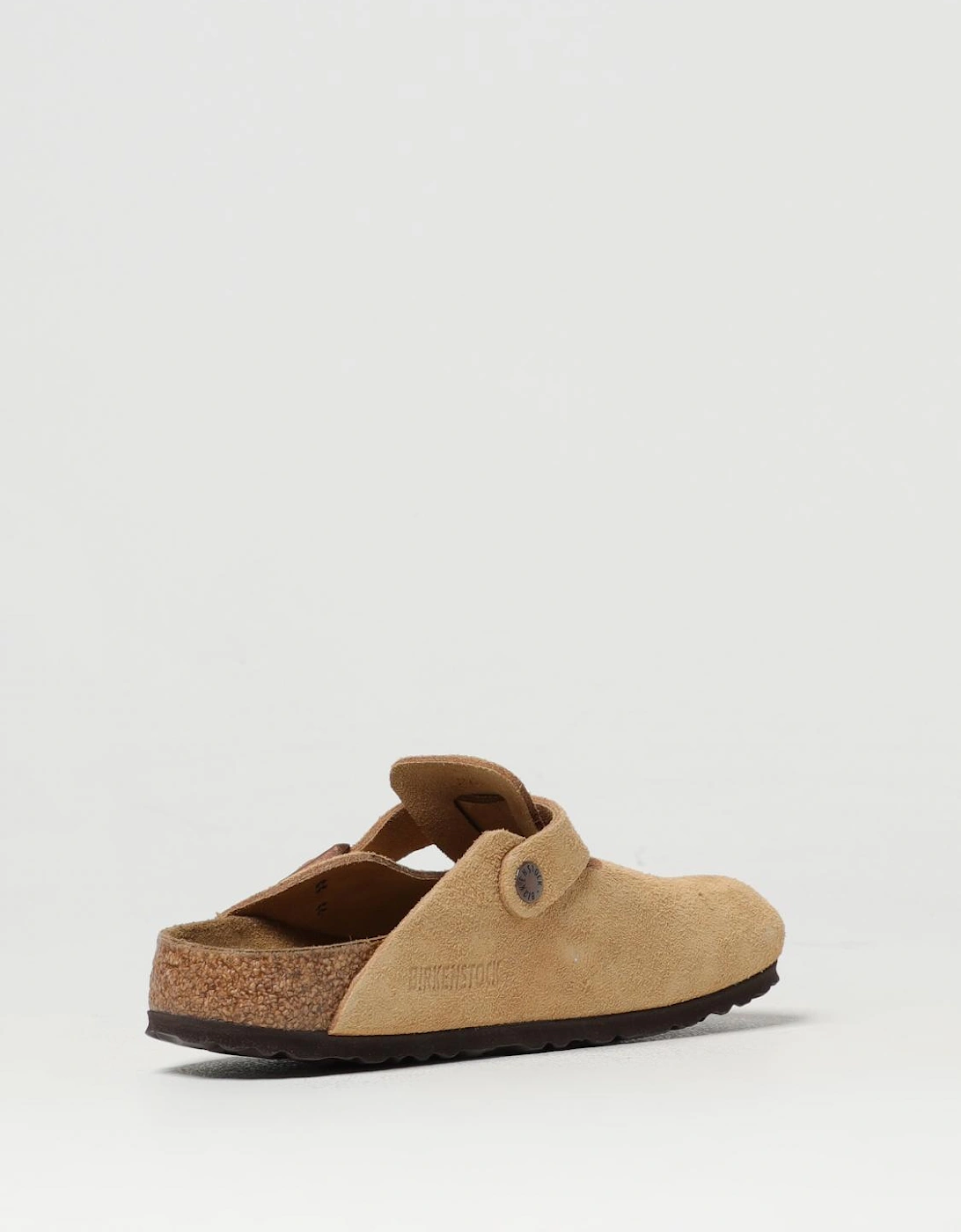 Boston Suede Clog Buckle Closure