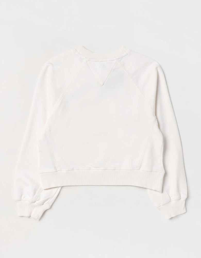 Cropped Crew Neck Sweater