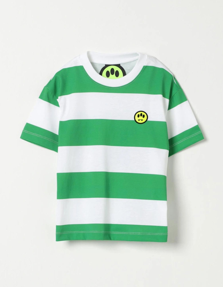 Kids Striped TShirt Smiley Face
