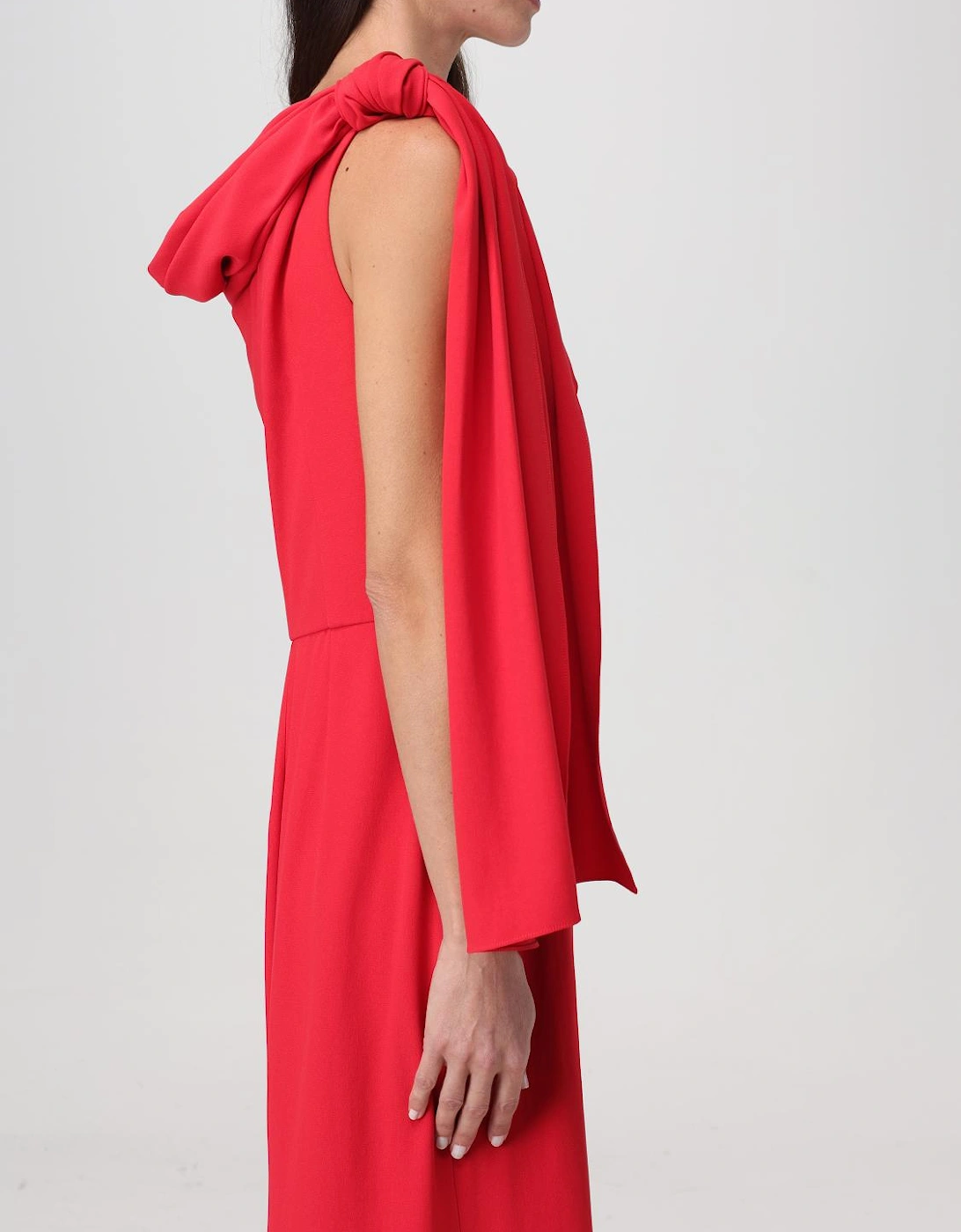 OneSleeve Crepe Evening Gown