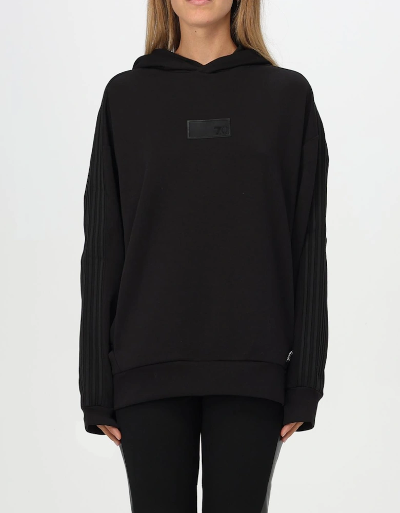 Pleated Sleeve Hoodie