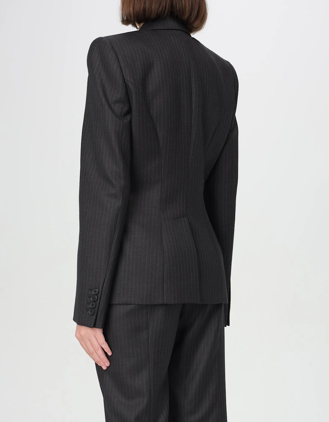 Tailored Pinstripe Blazer