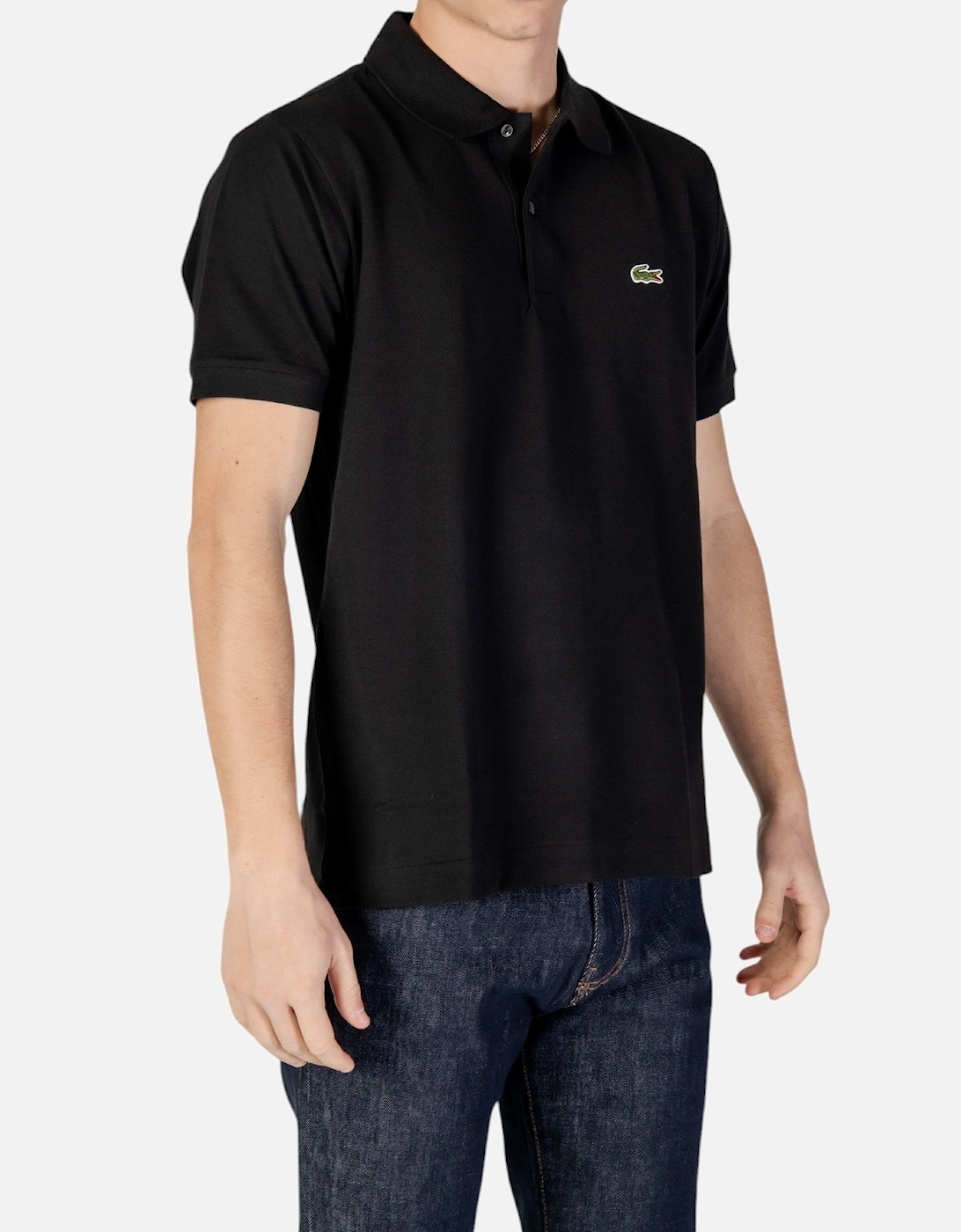 Short Sleeve Polo Shirt with Button Fastening