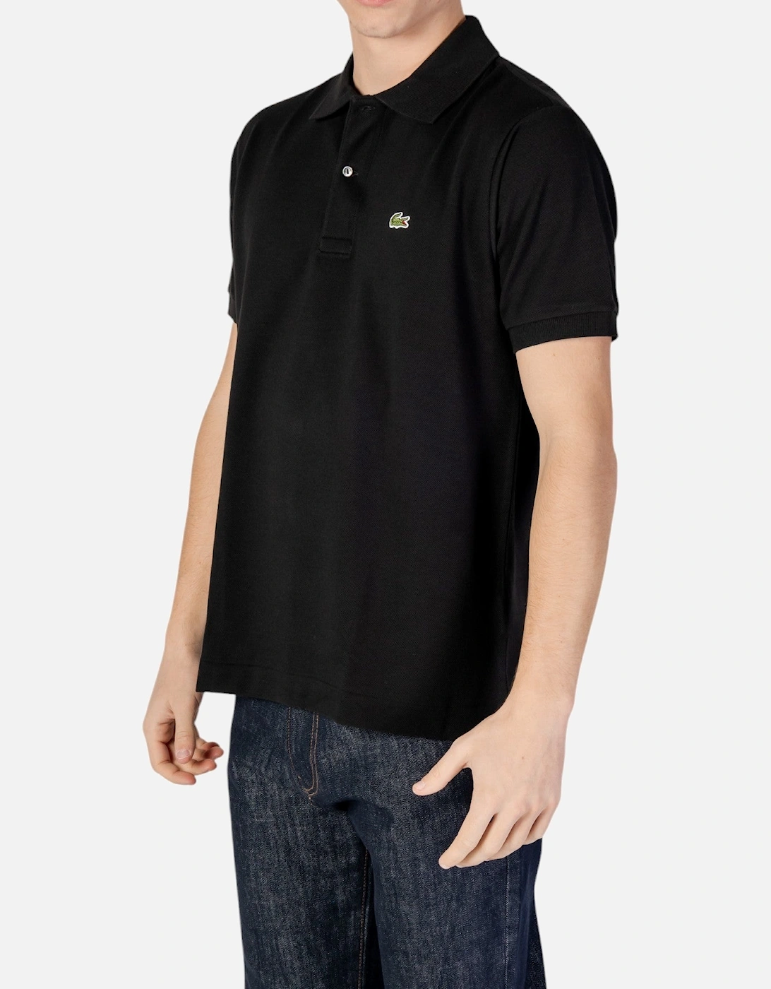Short Sleeve Polo Shirt with Button Fastening