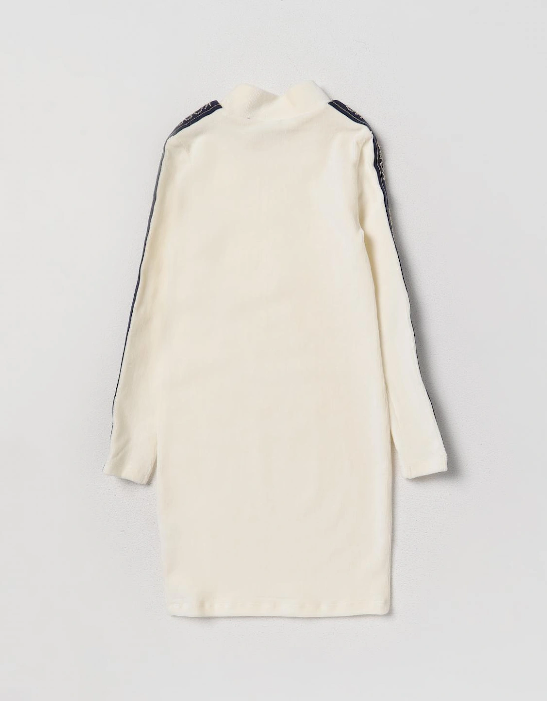 Mock Neck Long Sleeve Side Stripe Dress
