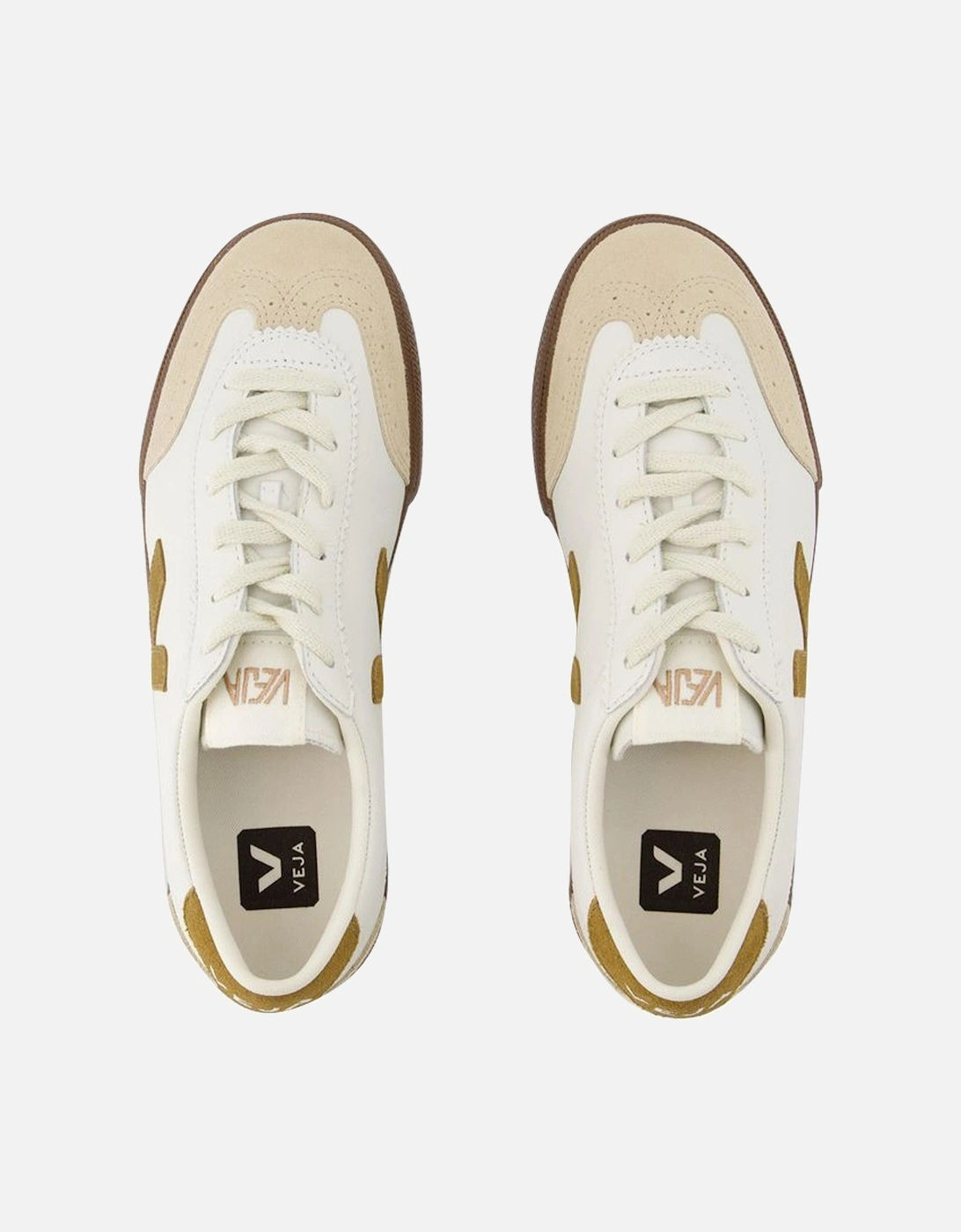 Leather Volley Sneakers - White