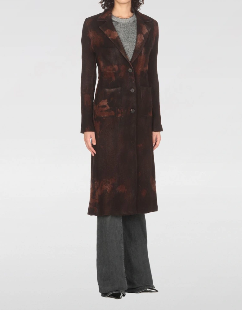 Long TieDye Coat Relaxed Fit