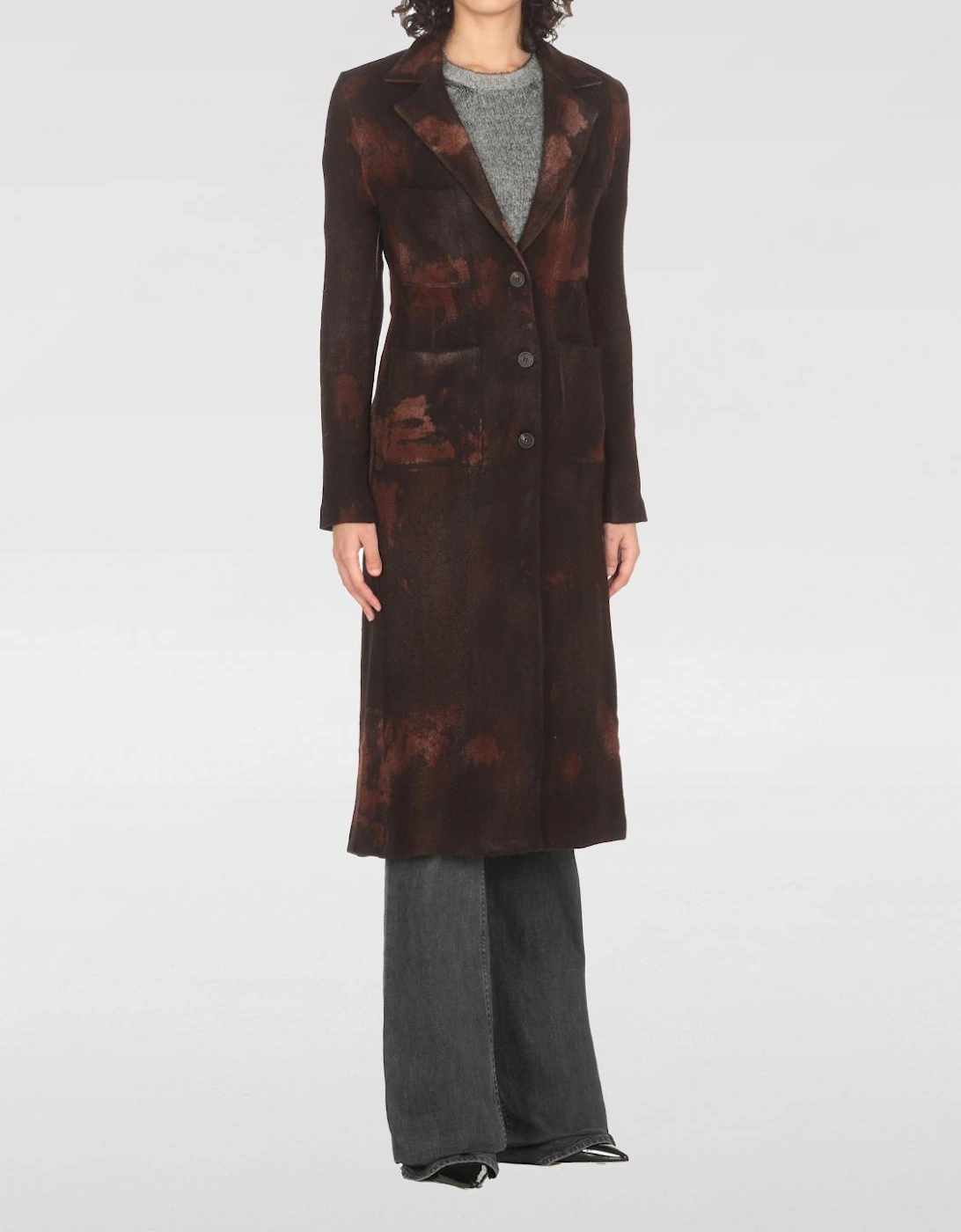 Long TieDye Coat Relaxed Fit, 4 of 3