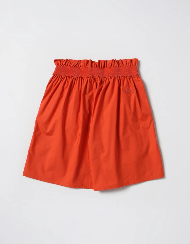 Kids Shorts with Flower Side Stripes