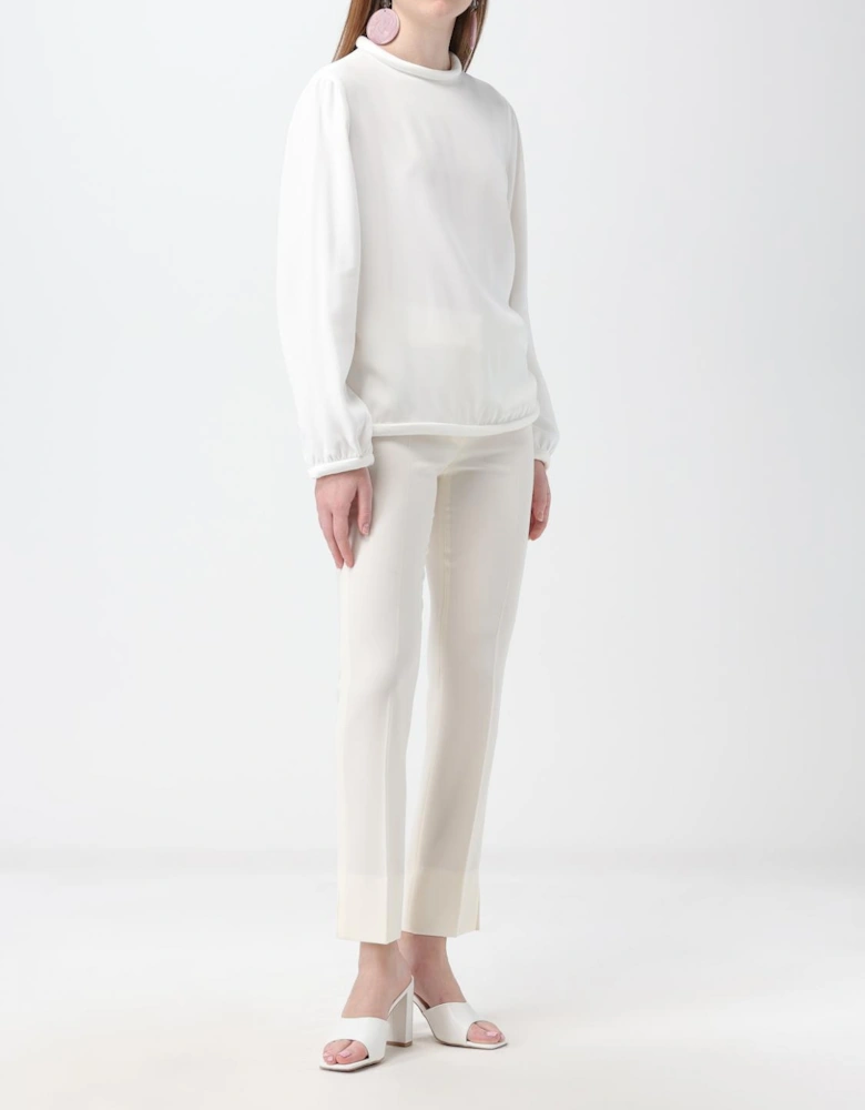 Mock Neck Blouse Long Sleeves