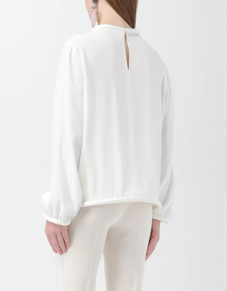 Mock Neck Blouse Long Sleeves