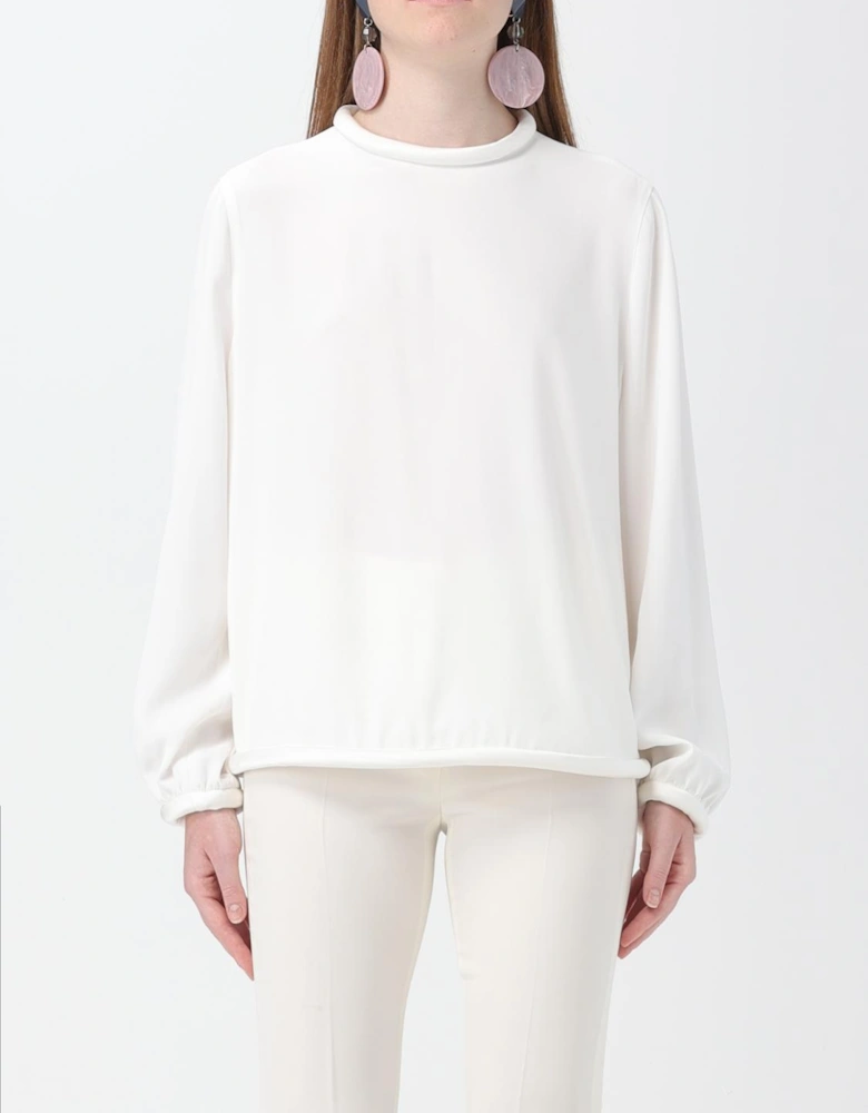 Mock Neck Blouse Long Sleeves