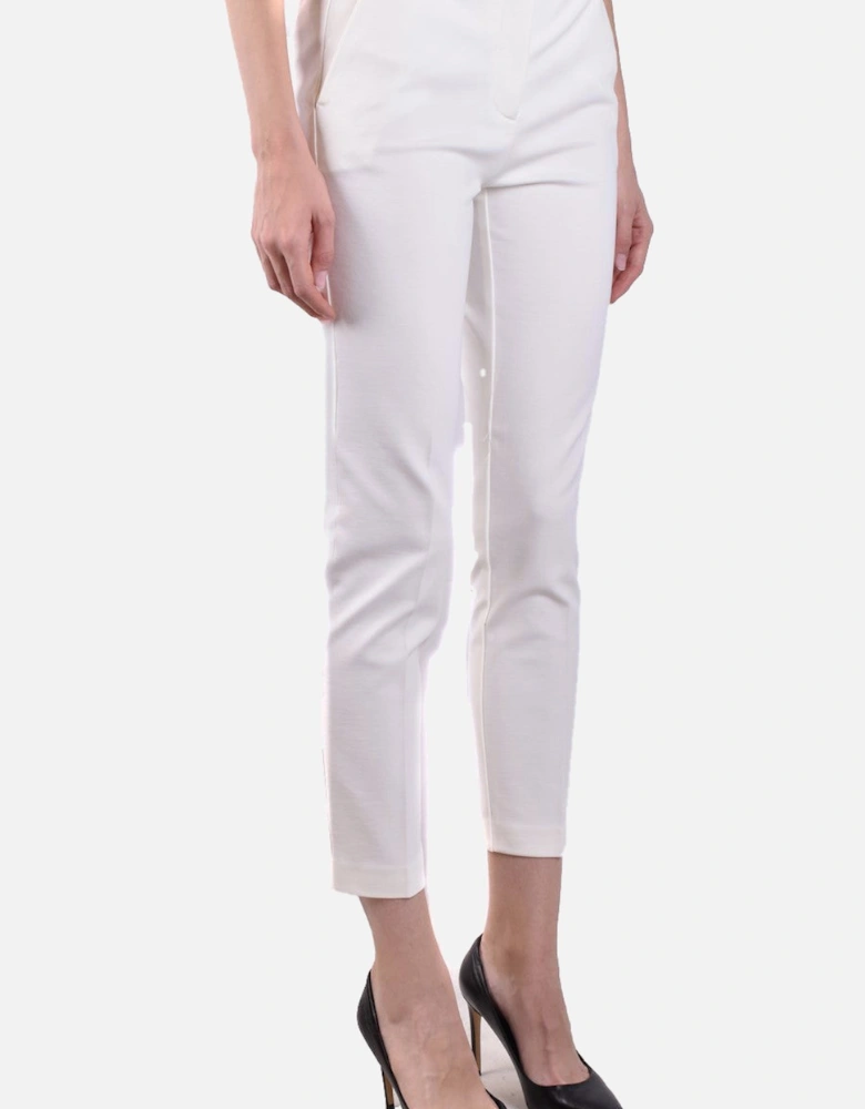 Plain Zip and Button Trousers