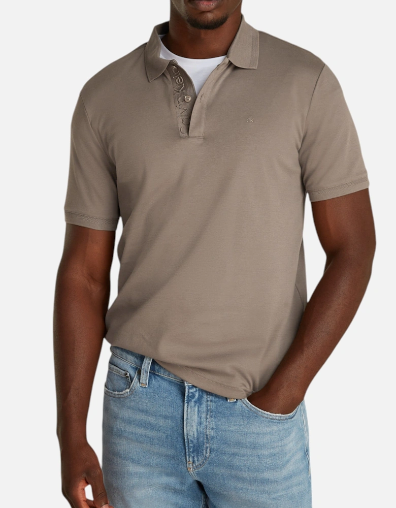 Organic Cotton Short Sleeve Polo Shirt with Button Fastening