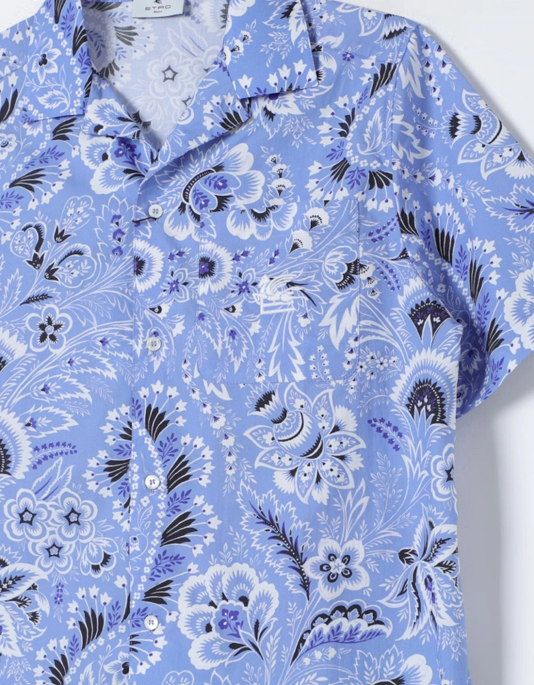 Floral Print ShortSleeve Shirt
