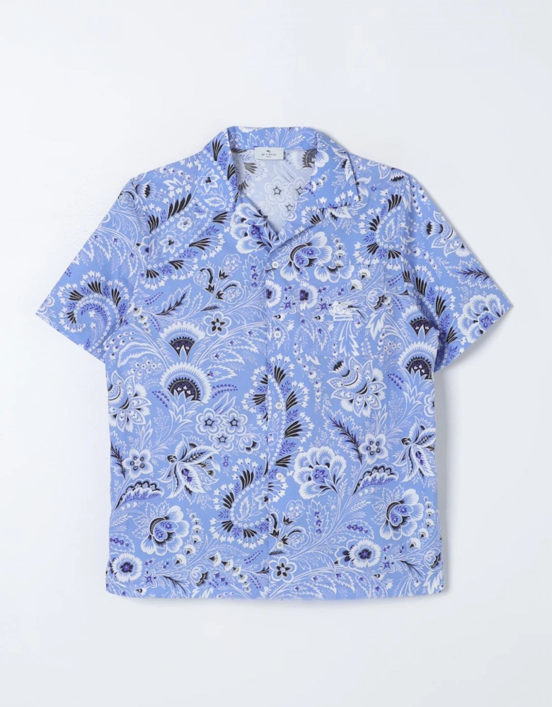 Floral Print ShortSleeve Shirt