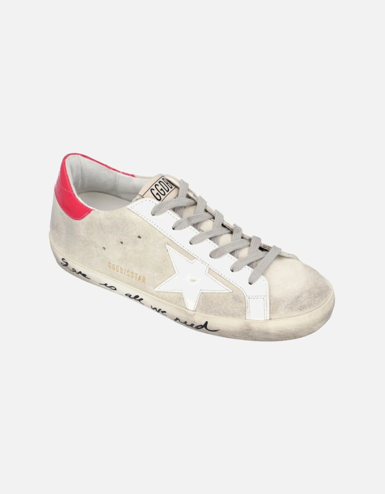 Distressed Lace-Up Sneakers with Signature Star Patch