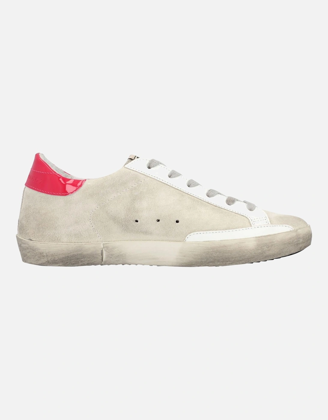 Distressed Lace-Up Sneakers with Signature Star Patch