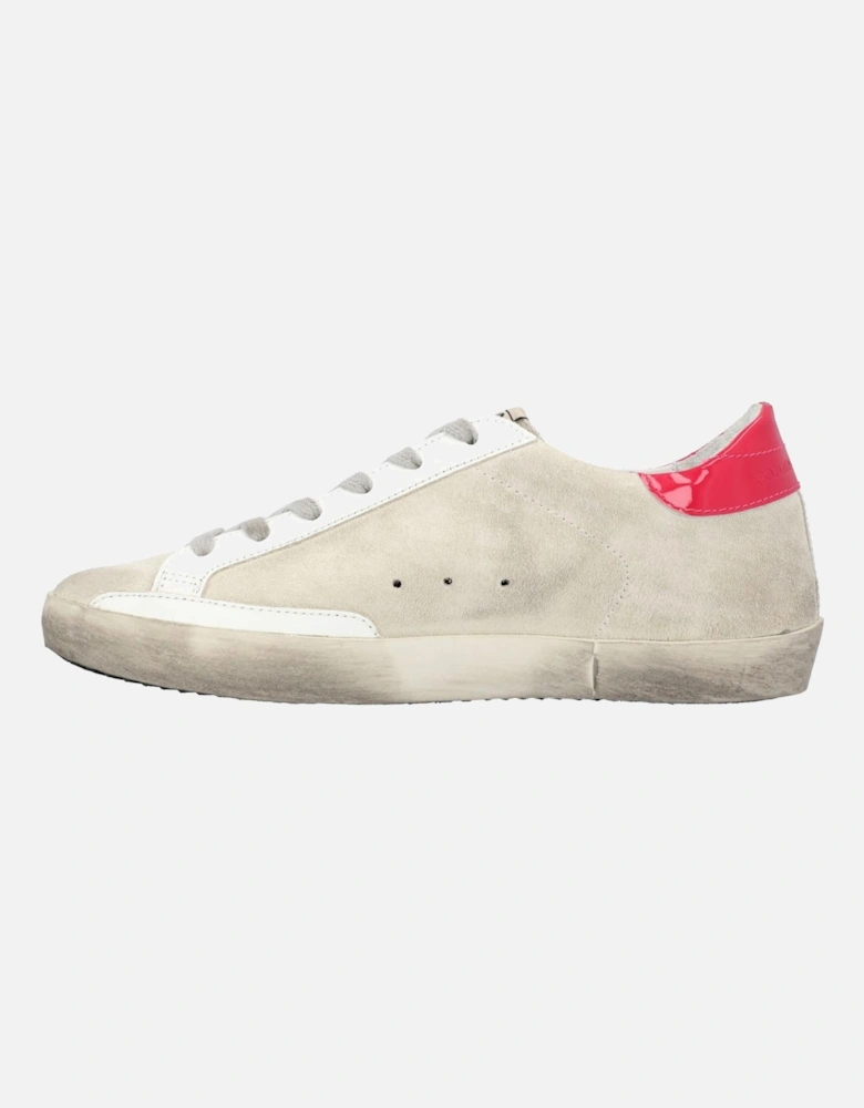 Distressed Lace-Up Sneakers with Signature Star Patch