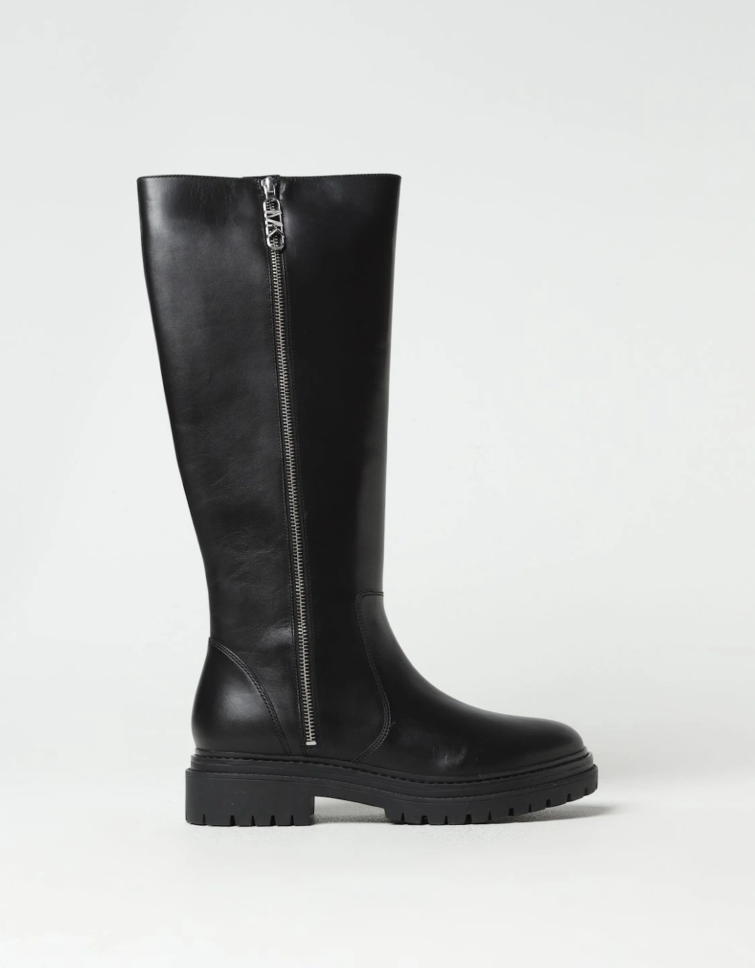 Knee High Leather Boots Zip Closure, 4 of 3