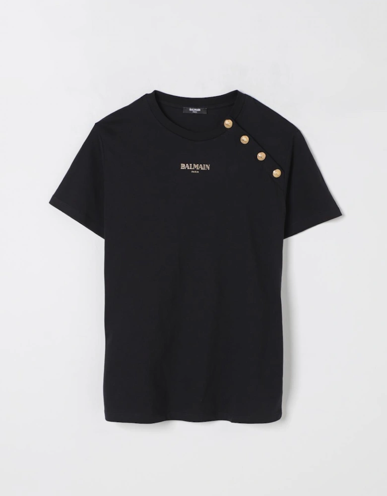 Short Sleeve TShirt with Shoulder Buttons