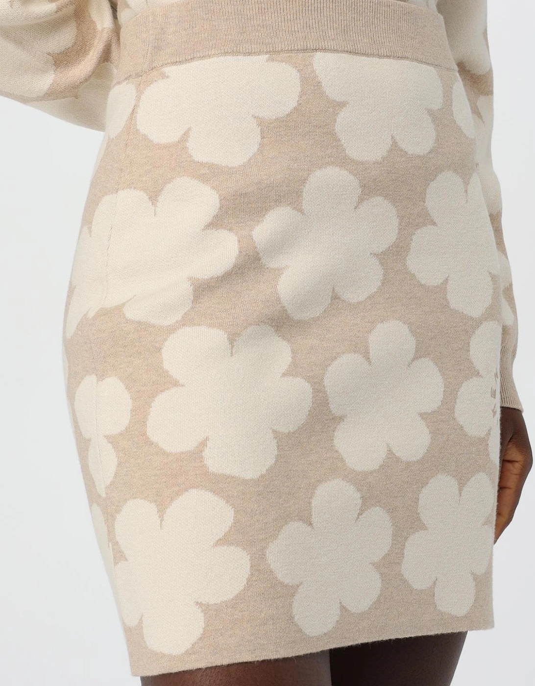 Floral Knit Mini Skirt