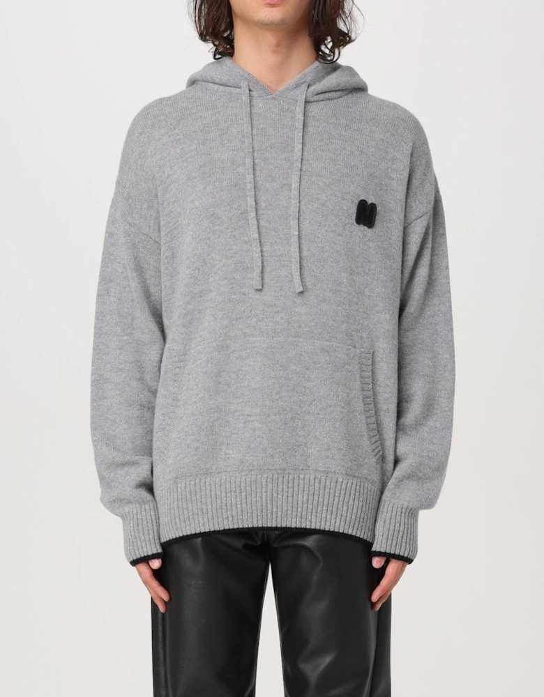 Merino Wool Knit Relaxed Hoodie