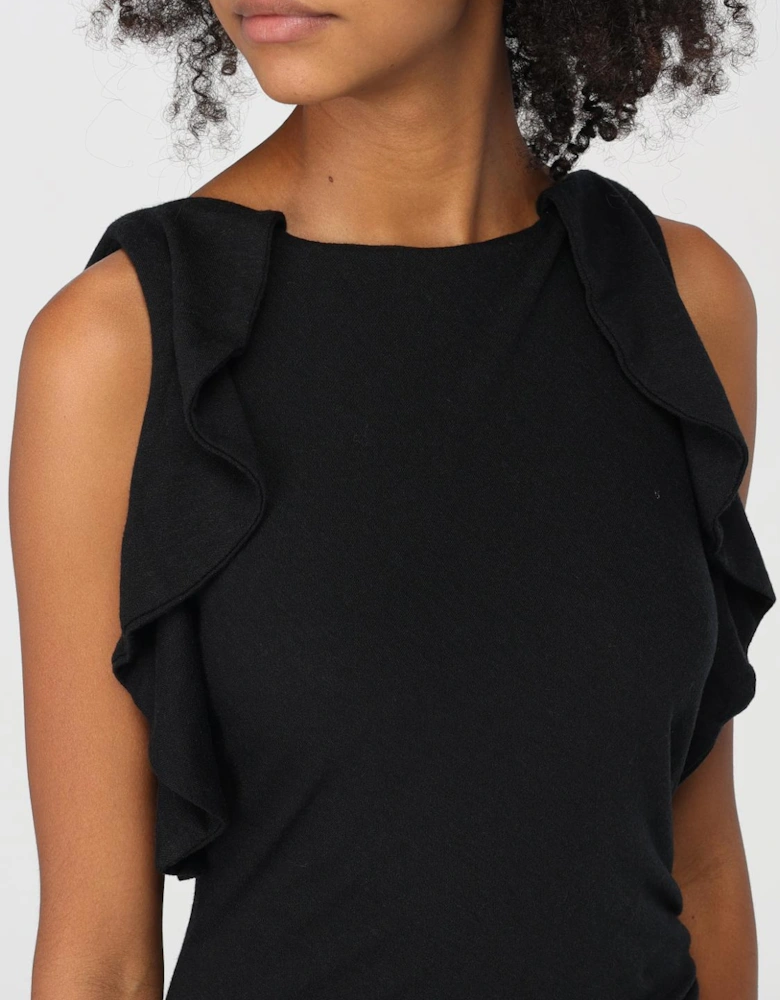 Ruched Maxi Dress Sleeveless