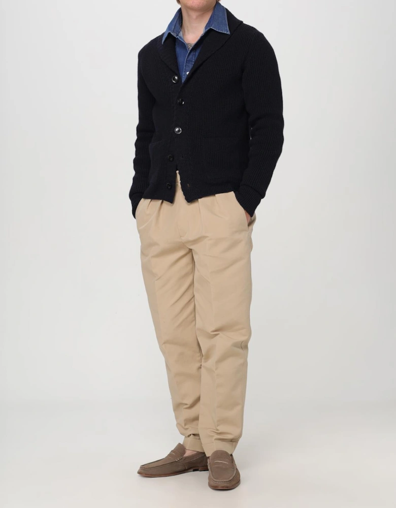 Shawl Collar Wool Cardigan
