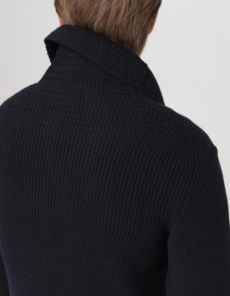 Shawl Collar Wool Cardigan