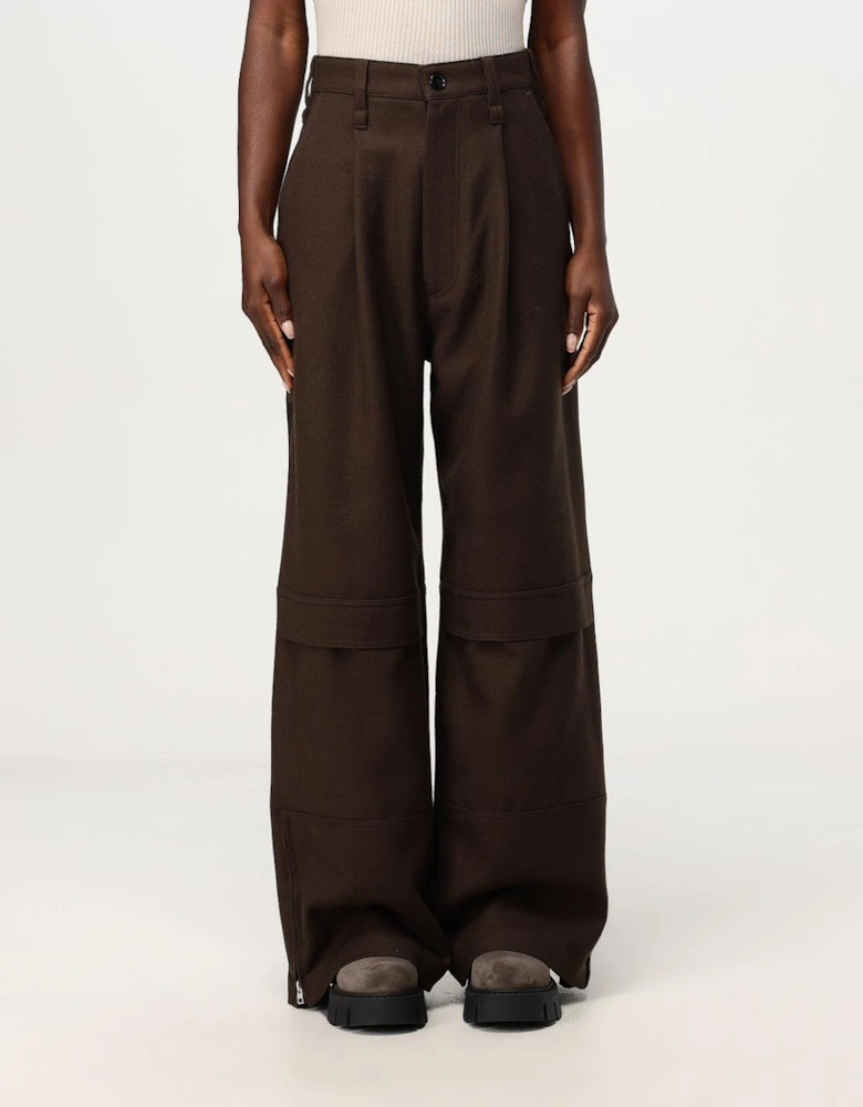 Wide Leg Wool Trousers
