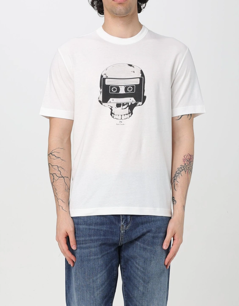 Skull Cassette Tape Graphic Tee