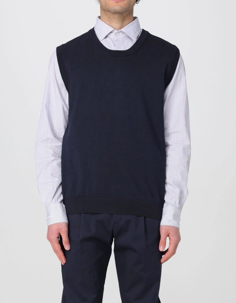 Merino Wool Knit Sleeveless Vest