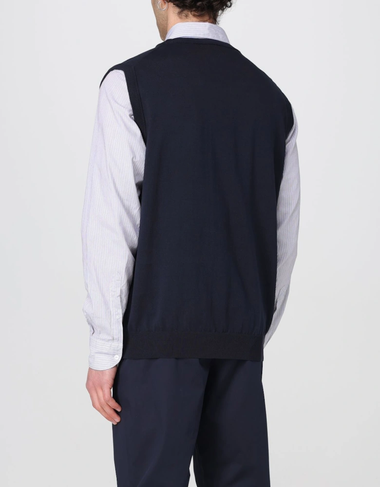 Merino Wool Knit Sleeveless Vest