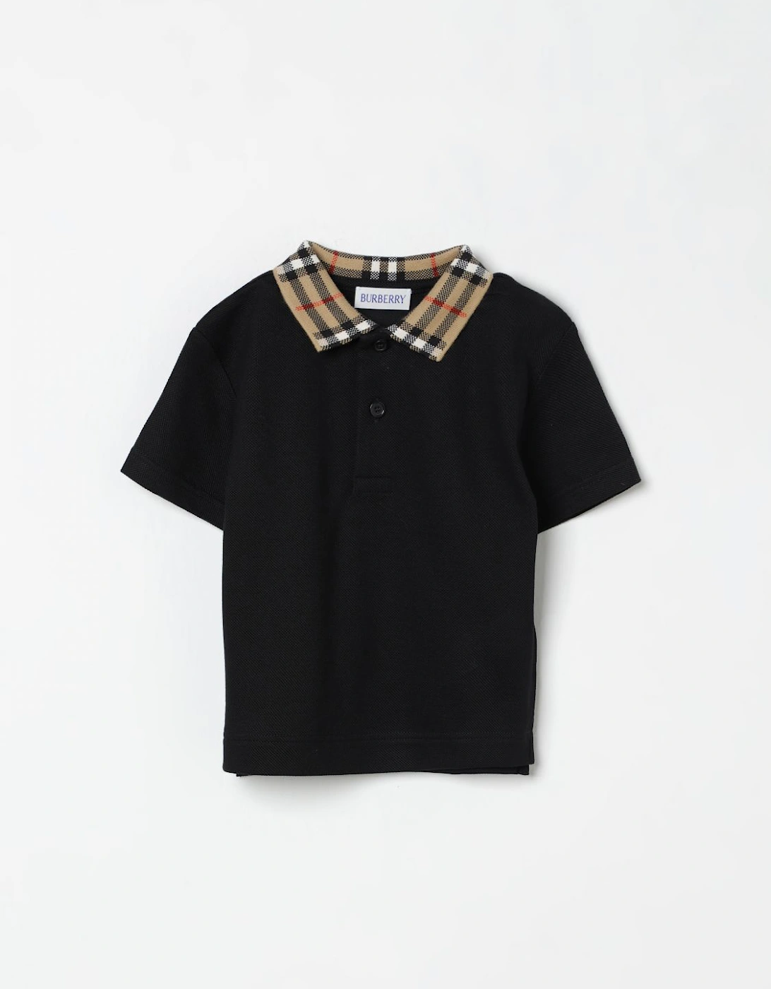 Kids Polo Shirt Checked Collar, 4 of 3