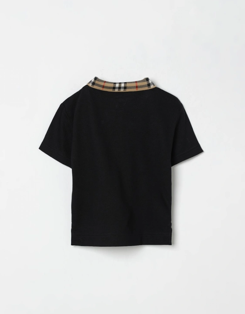 Kids Polo Shirt Checked Collar
