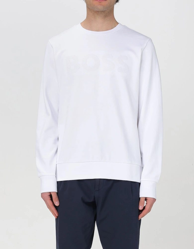 Crew Neck Sweatshirt Embroidered Logo